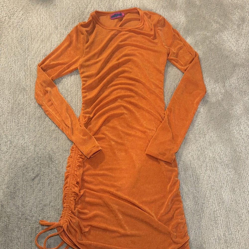 edikted long sleeve mini dress